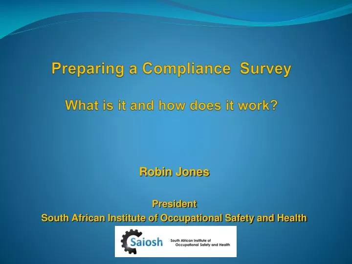 preparing a compliance survey what is it and how does it work