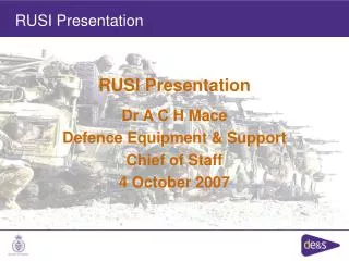 RUSI Presentation