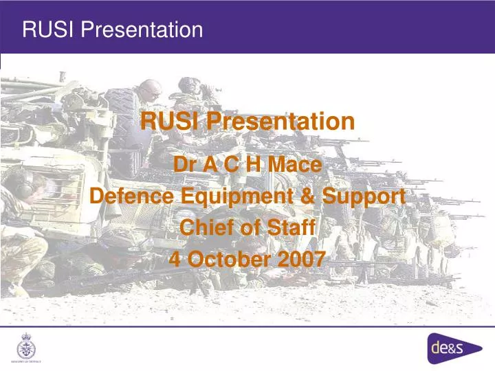 rusi presentation