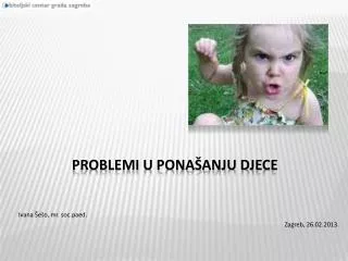 problemi u pona anju djece