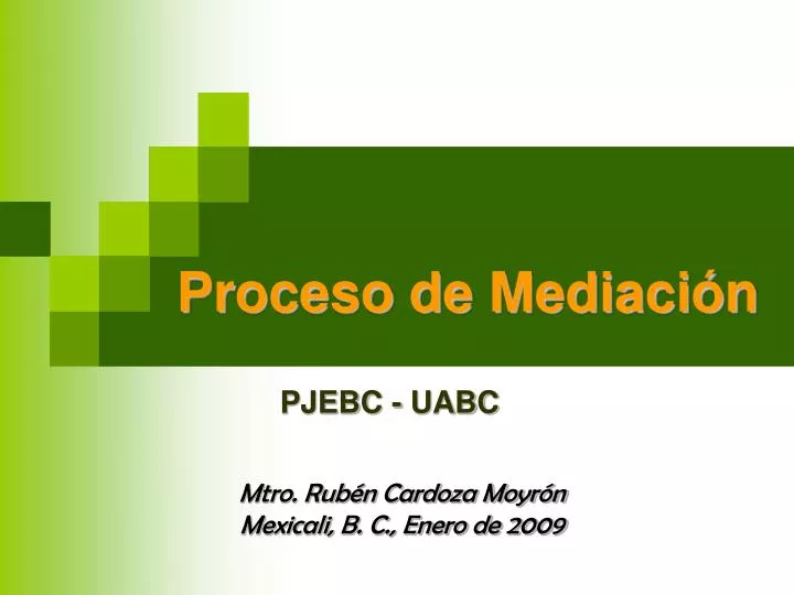 proceso de mediaci n