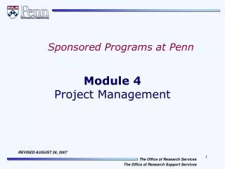 Module 4 Project Management