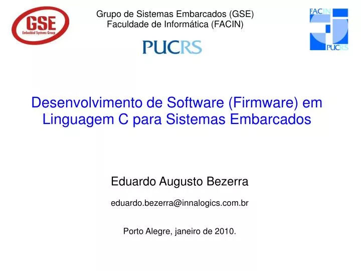 desenvolvimento de software firmware em linguagem c para sistemas embarcados