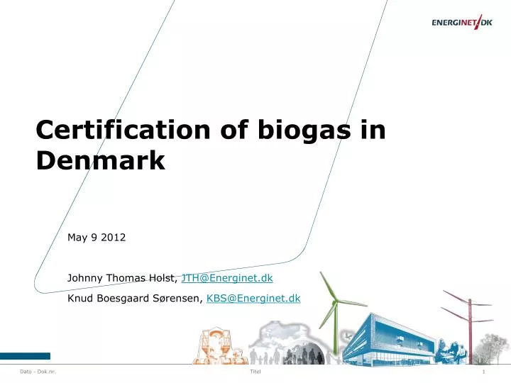 certification of biogas in denmark