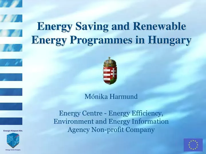 energy saving and renewable energy programmes in hungary