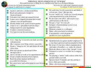 p Analyze and solve a technical problem p Read and understand a budget or