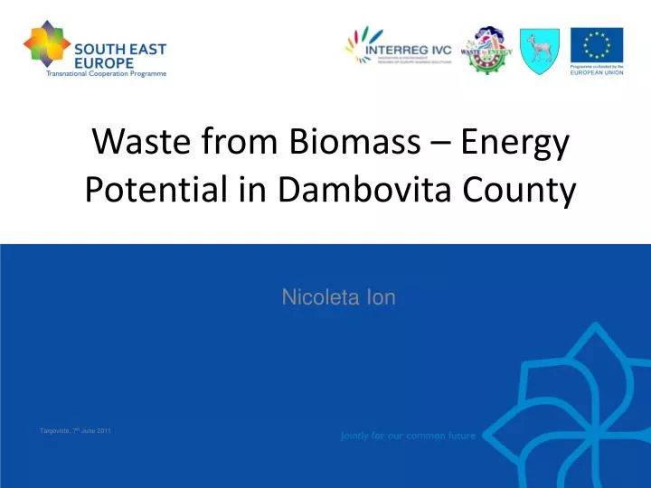 waste from biomass energy potential in dambovita county