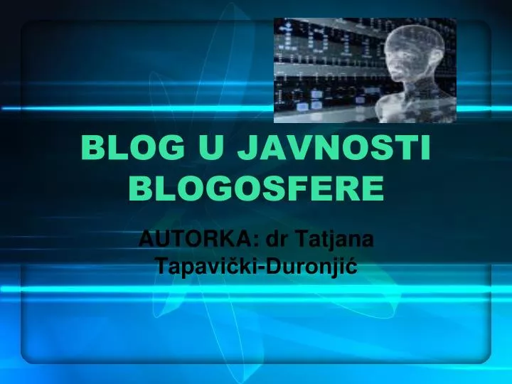 blog u javnosti blogosfere