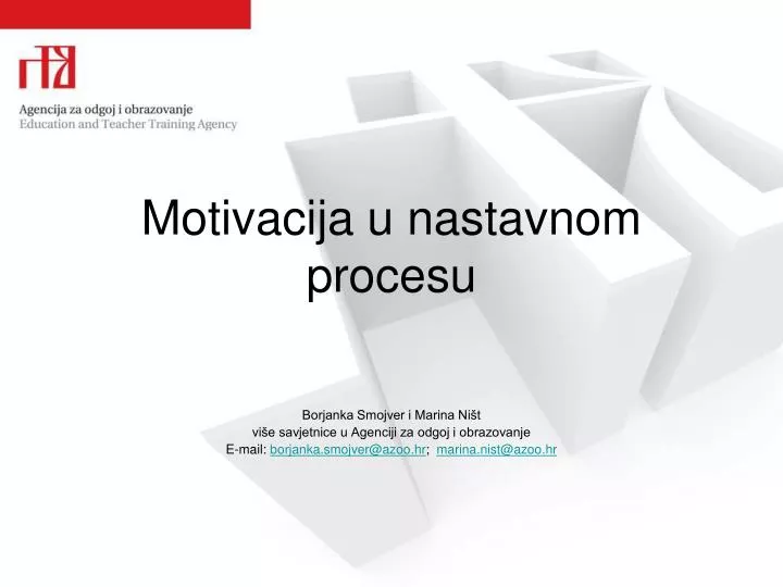 motivacija u nastavnom procesu