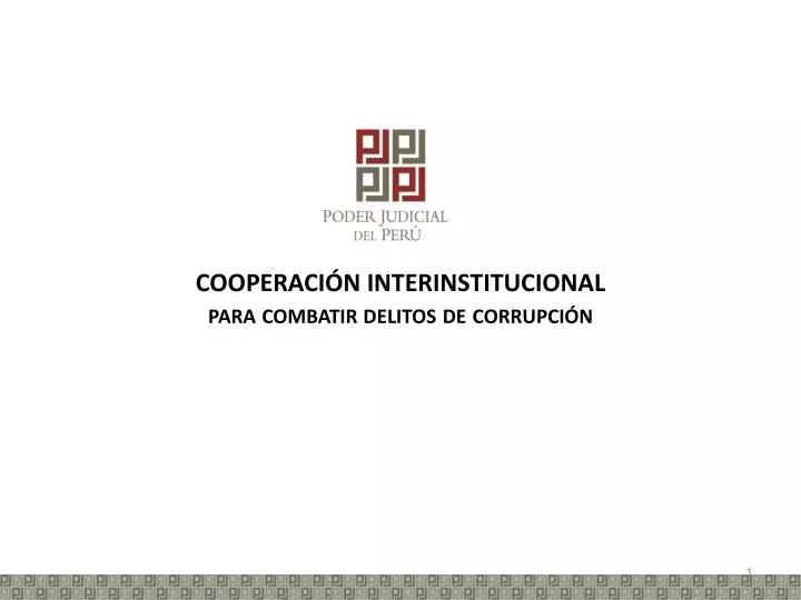 cooperaci n interinstitucional para combatir delitos de corrupci n