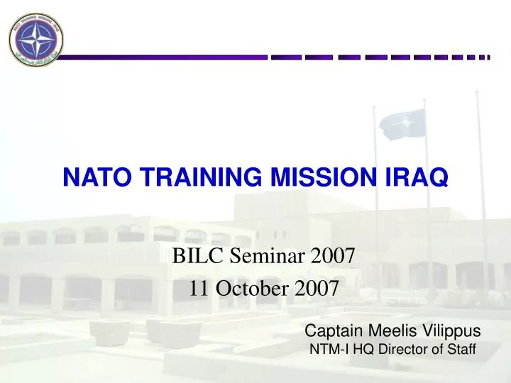 nato training mission iraq