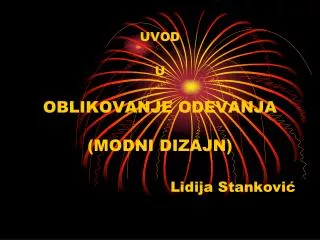 uvod u oblikovanje odevanja modni dizajn