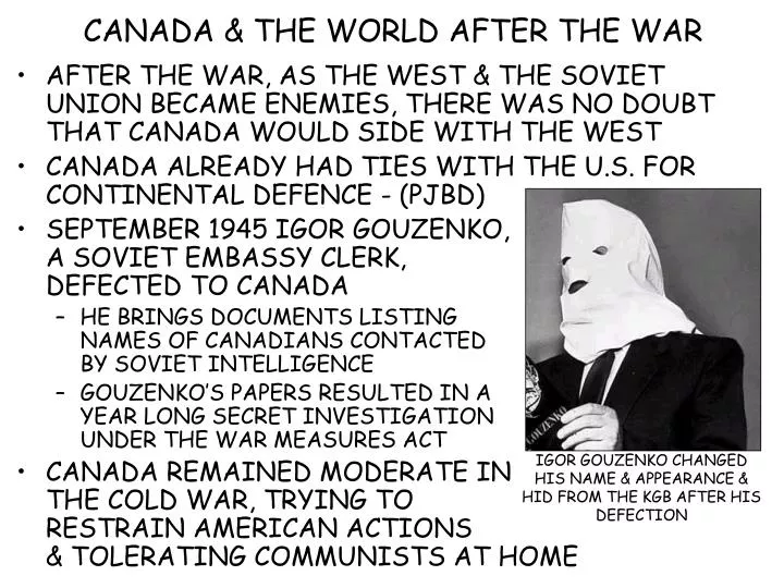 canada the world after the war