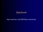 Quicksort - slide 1