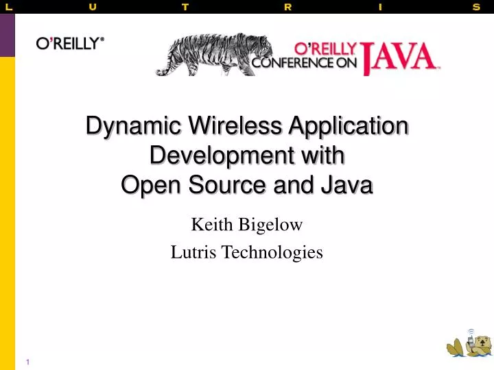 dynamic wireless application development with open source and java