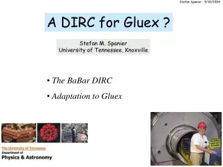 A DIRC for Gluex ?
