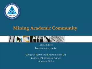 Mining Academic Community