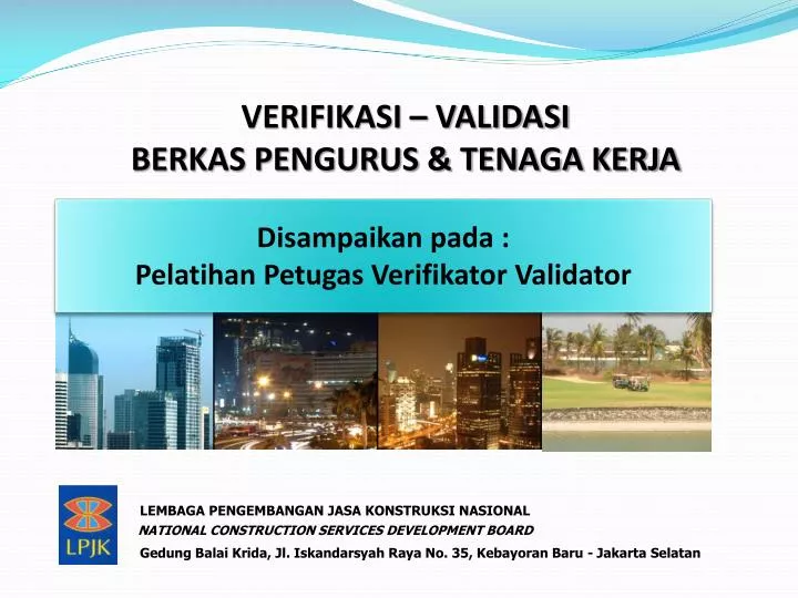 verifikasi validasi berkas pengurus tenaga kerja