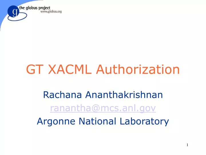 gt xacml authorization