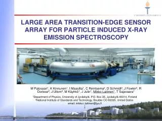 Large area transition-edge sensor array for particle induced X-ray emission spectroscopy