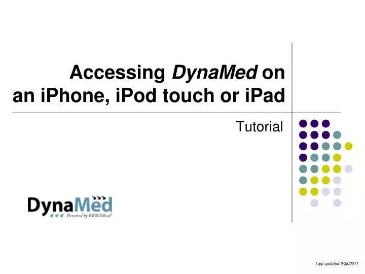 accessing dynamed on an iphone ipod touch or ipad