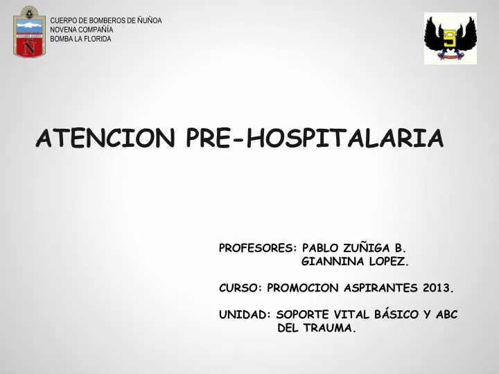 atencion pre hospitalaria