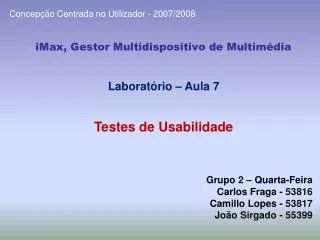 imax gestor multidispositivo de multim dia