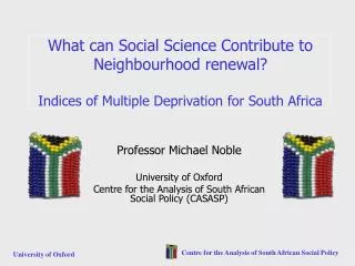 Professor Michael Noble University of Oxford