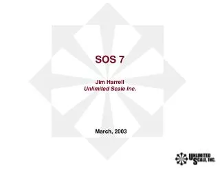 SOS 7 Jim Harrell Unlimited Scale Inc.