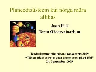 planeedis steem kui n rga m ra allikas