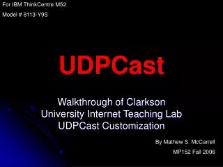 UDPCast