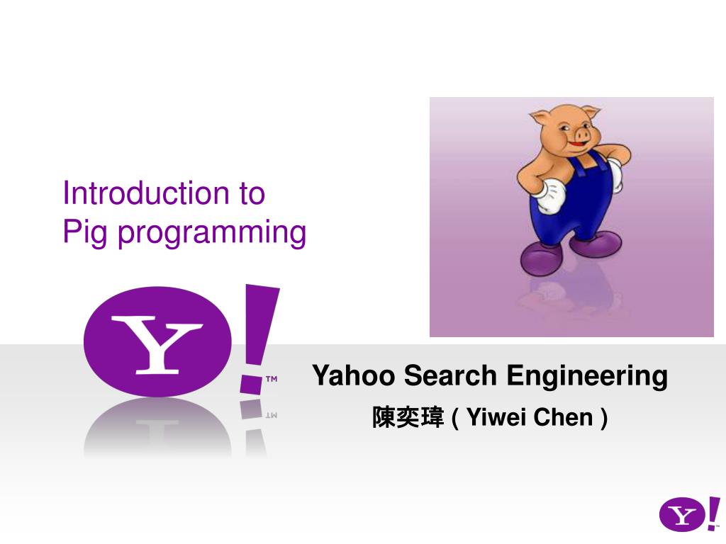 PPT - Introduction to Pig programming PowerPoint Presentation, free ...