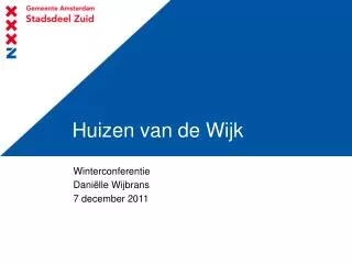 huizen van de wijk