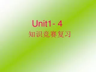 Unit1- 4