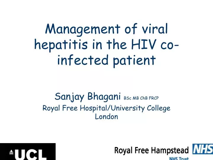 management of viral hepatitis in the hiv co infected patient