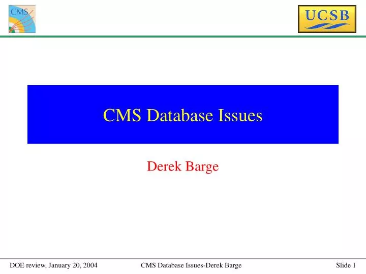 cms database issues