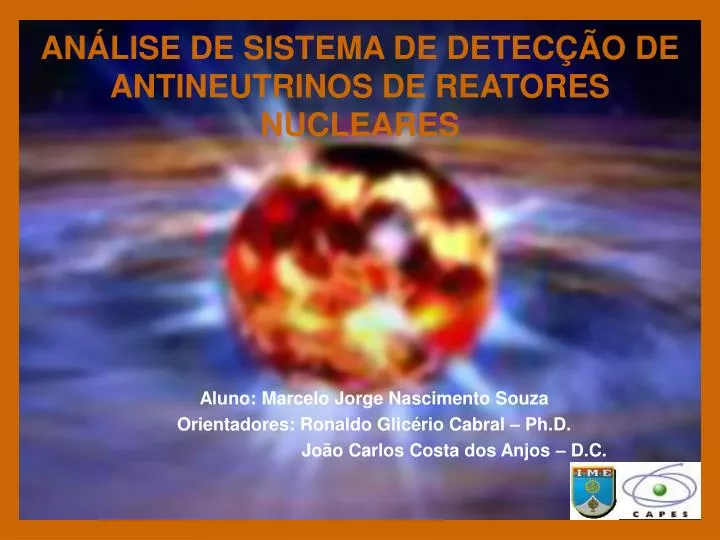 an lise de sistema de detec o de antineutrinos de reatores nucleares
