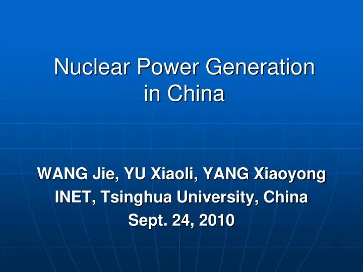 nuclear power generation in china