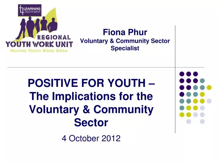 fiona phur voluntary community sector specialist