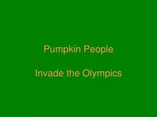 Pumpkin People