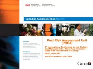 Pest Risk Assessment Unit (PHRA)