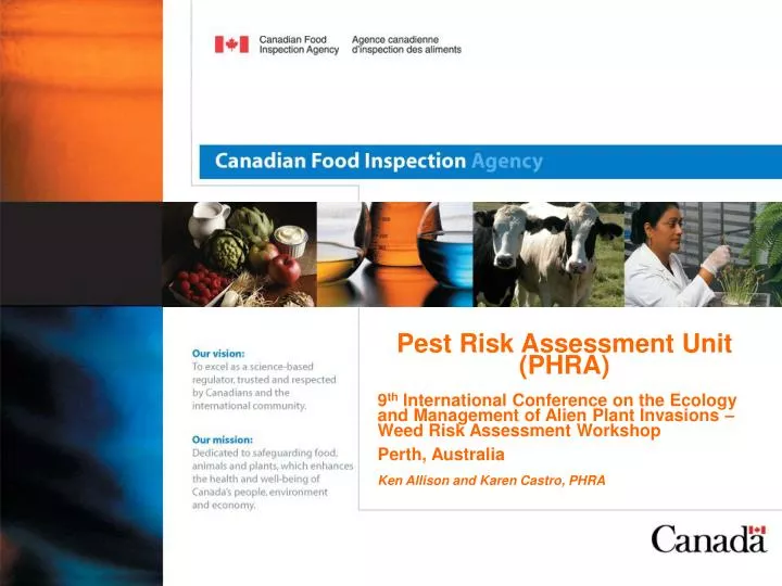 pest risk assessment unit phra
