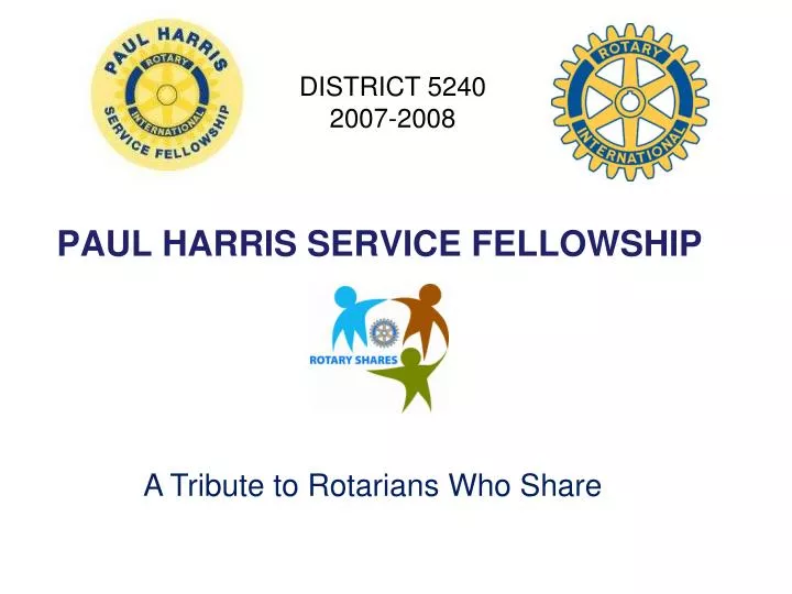 paul harris service fellowship