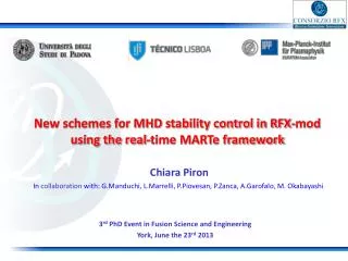 New schemes for MHD stability control in RFX-mod using the real-time MARTe framework