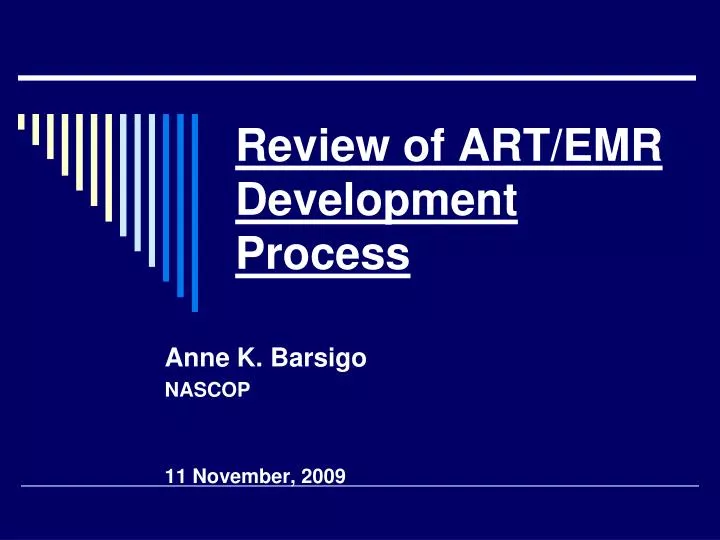 review of art emr development process
