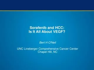Sorafenib and HCC: Is It All About VEGF?