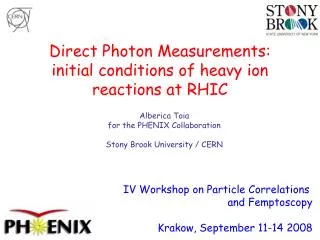 Direct Photon Measurements: initial conditions of heavy ion reactions at RHIC