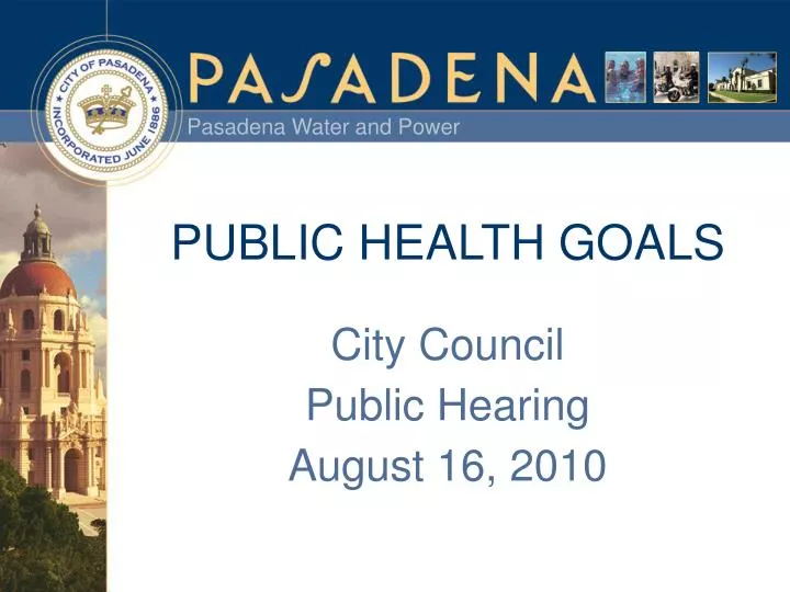 public health goals
