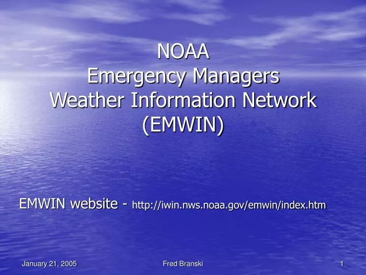 noaa emergency managers weather information network emwin