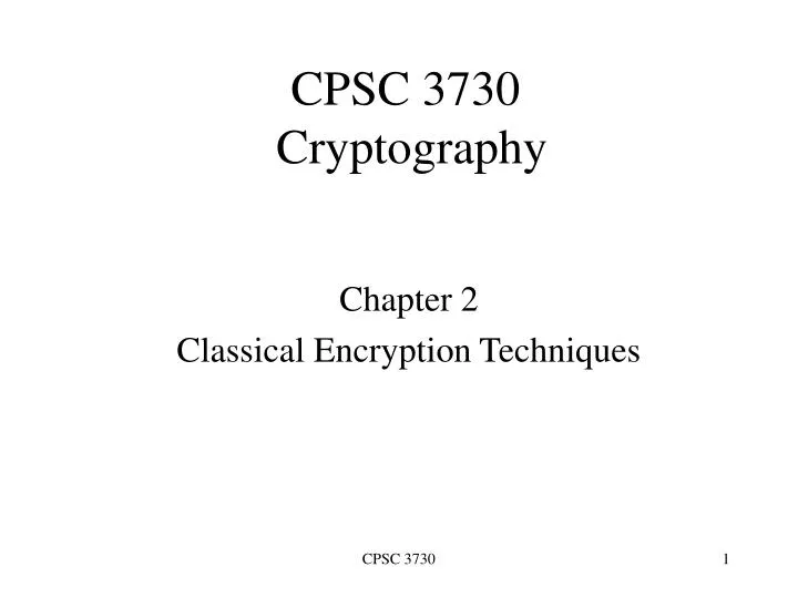 cpsc 3730 cryptography